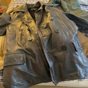 Ralph Lauren Double RL Navy Pea Coat